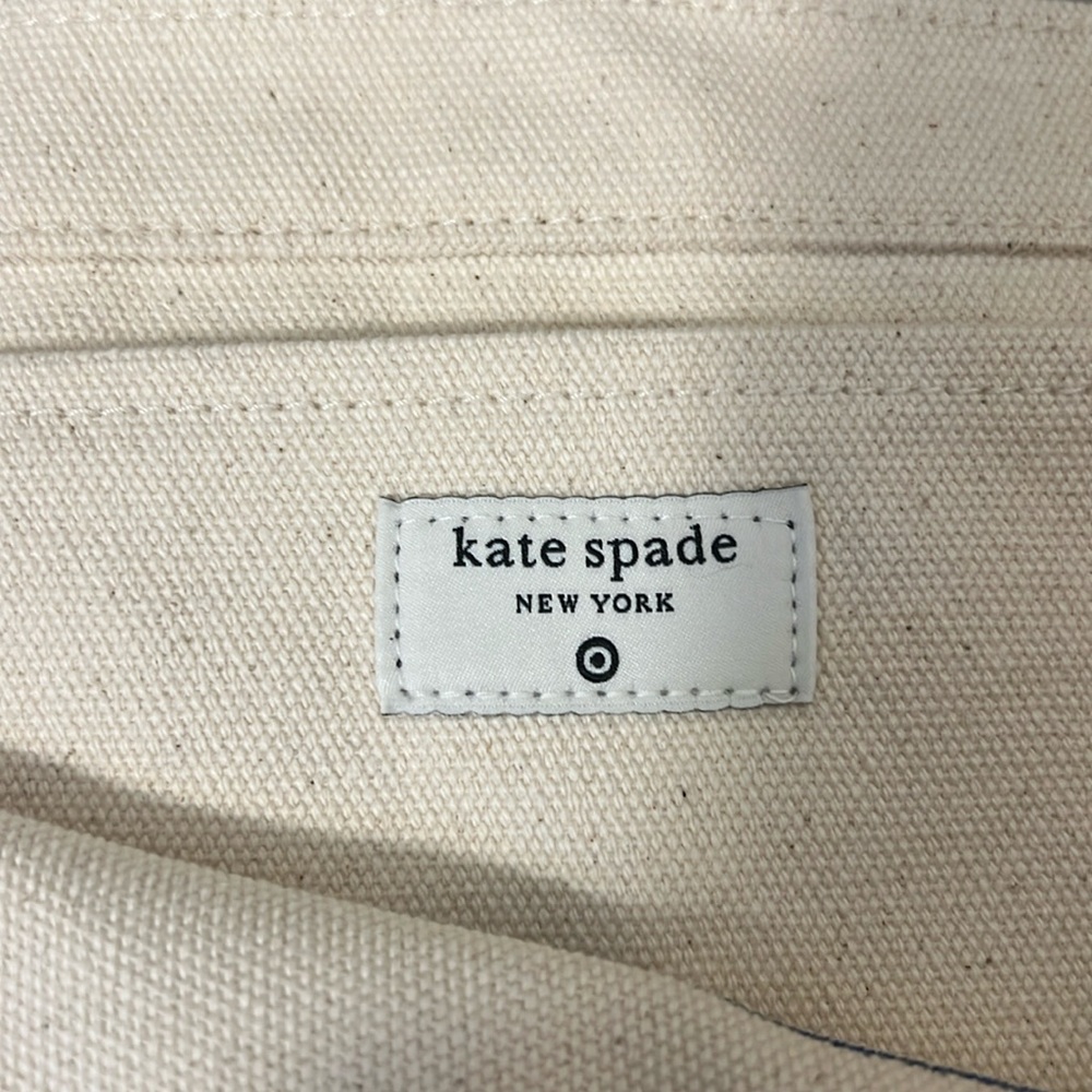 Kate Spade New York x Target Fish Embroidered Canvas Tote Bag - Picture 4 of 4